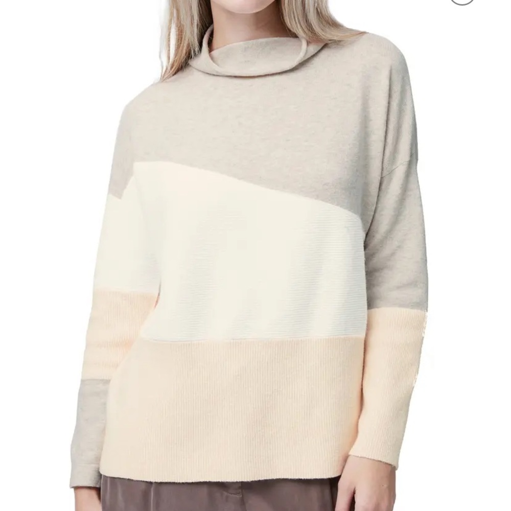 French Connection Wool Blend Color-block Sweater